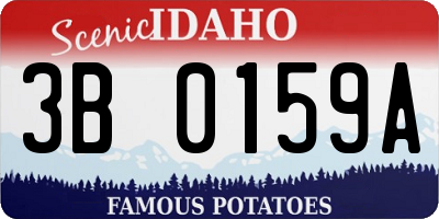 ID license plate 3B0159A
