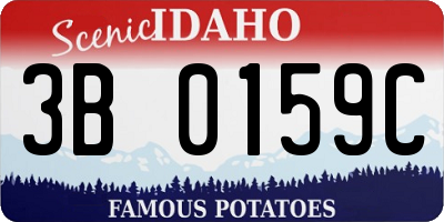 ID license plate 3B0159C