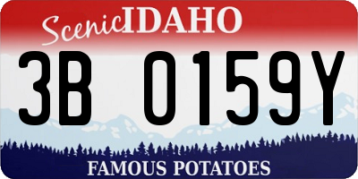 ID license plate 3B0159Y