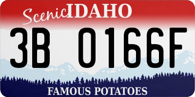 ID license plate 3B0166F