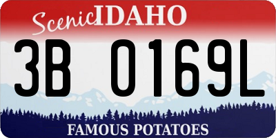 ID license plate 3B0169L