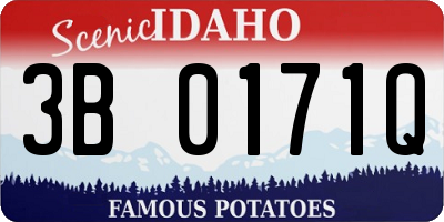 ID license plate 3B0171Q
