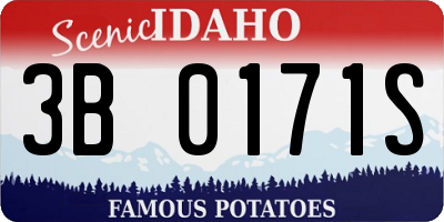 ID license plate 3B0171S