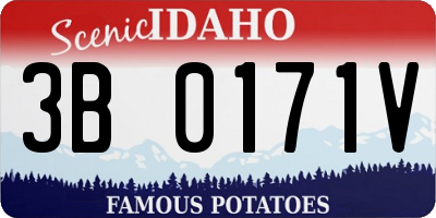 ID license plate 3B0171V