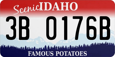 ID license plate 3B0176B