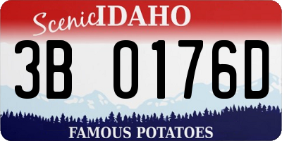 ID license plate 3B0176D