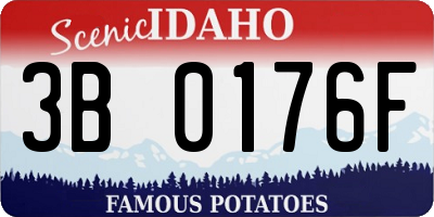 ID license plate 3B0176F
