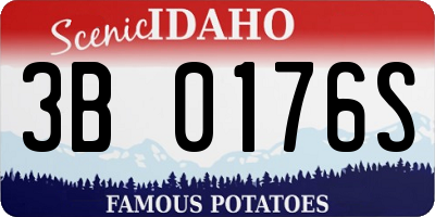 ID license plate 3B0176S