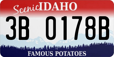 ID license plate 3B0178B
