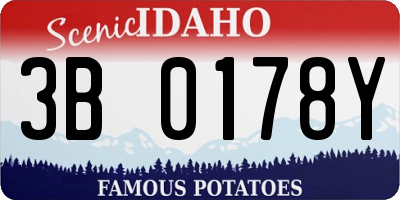 ID license plate 3B0178Y