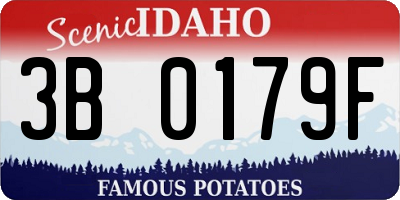 ID license plate 3B0179F