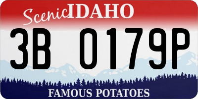 ID license plate 3B0179P