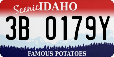 ID license plate 3B0179Y