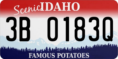 ID license plate 3B0183Q