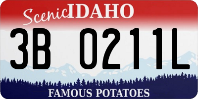 ID license plate 3B0211L