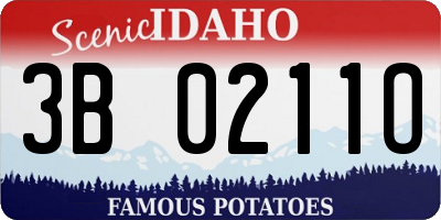 ID license plate 3B0211O