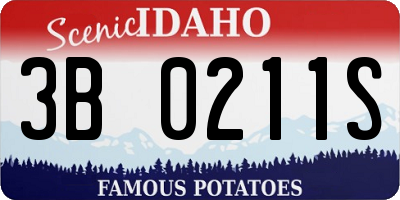 ID license plate 3B0211S