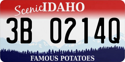 ID license plate 3B0214Q