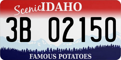 ID license plate 3B0215O