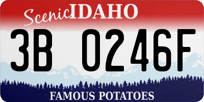 ID license plate 3B0246F