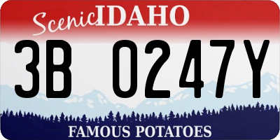 ID license plate 3B0247Y