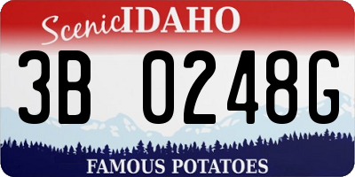 ID license plate 3B0248G