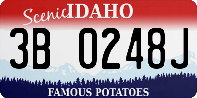 ID license plate 3B0248J
