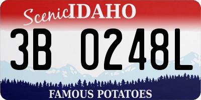 ID license plate 3B0248L