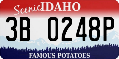 ID license plate 3B0248P