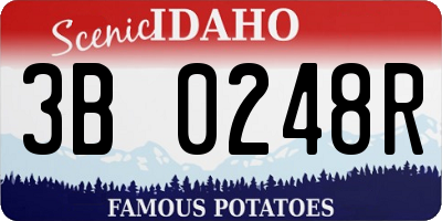 ID license plate 3B0248R