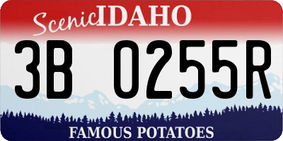 ID license plate 3B0255R