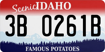ID license plate 3B0261B