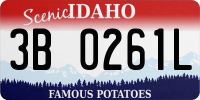 ID license plate 3B0261L