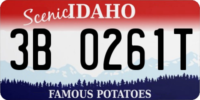 ID license plate 3B0261T