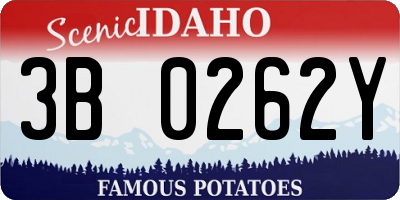 ID license plate 3B0262Y