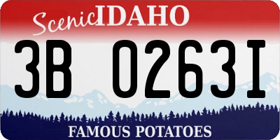 ID license plate 3B0263I