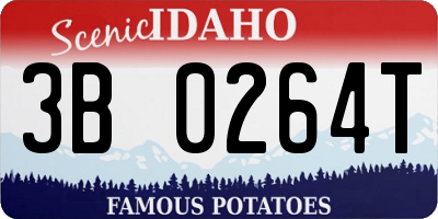 ID license plate 3B0264T