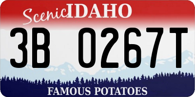 ID license plate 3B0267T