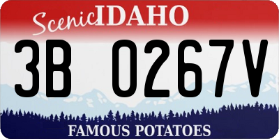 ID license plate 3B0267V