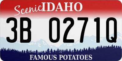 ID license plate 3B0271Q