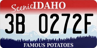 ID license plate 3B0272F