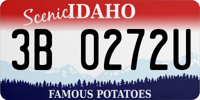 ID license plate 3B0272U