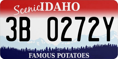 ID license plate 3B0272Y