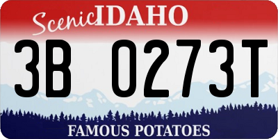 ID license plate 3B0273T