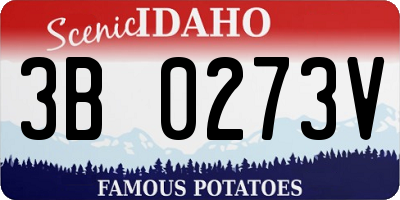 ID license plate 3B0273V