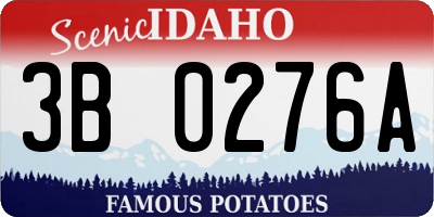 ID license plate 3B0276A