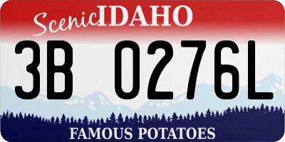 ID license plate 3B0276L