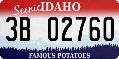 ID license plate 3B0276O