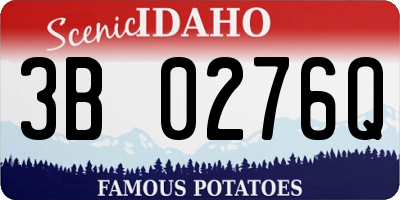 ID license plate 3B0276Q