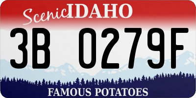 ID license plate 3B0279F